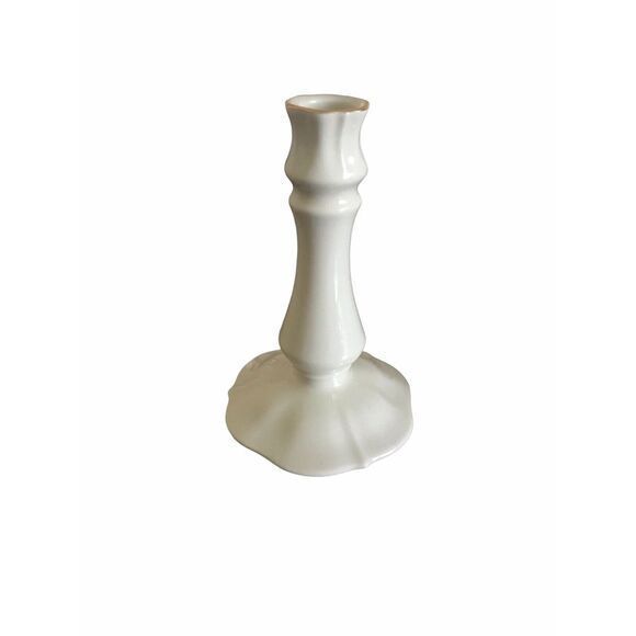 Lenox Candlestick Holders with Gold Rim Made In USA Special Vintage‎ - Picture 3 of 5